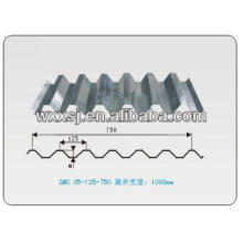 Zinc coated corrugated steel floor decking sheet for construction